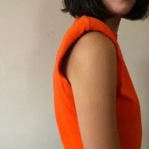 DRIES VAN NOTEN Sleeveless Jersey Tank w/ Padded Shoulders
